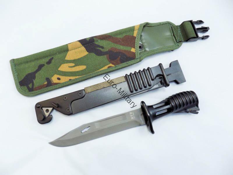 British Army SA80 L85 Bayonet w/ Plastic & DPM Camo Sheath - Repro
