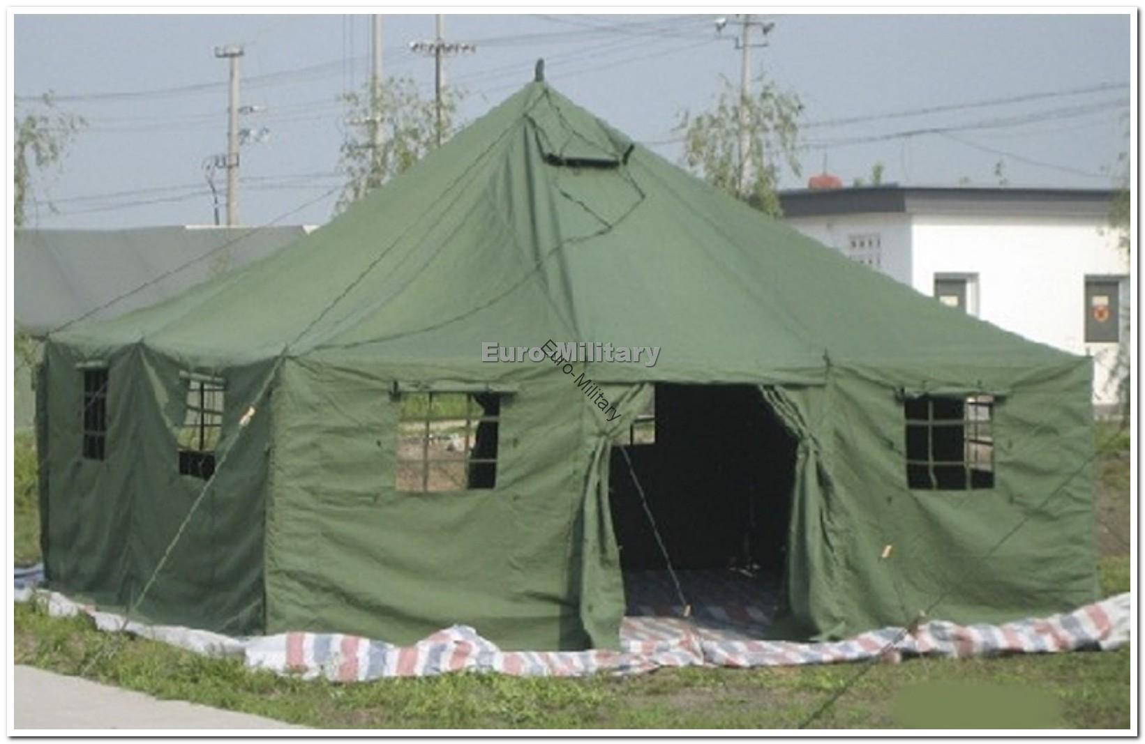 Military Army Large 11 Men Base Camp TENT 5x5m Polycotton Canvas Olive