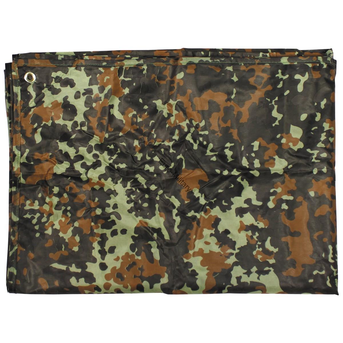 BW German Army Flectarn Camouflage Tarpaulin - 2x3m