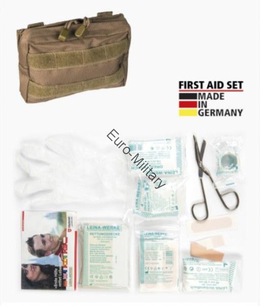LEINA® Tactical Military First Aid Kit 25 pcs Professional Set - Dark Coyote