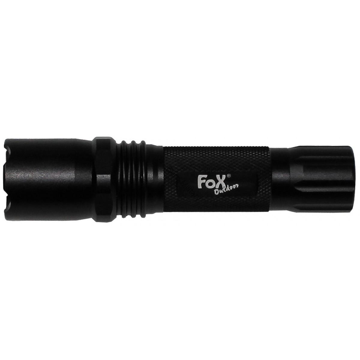 Tactical 3 Watt Led Small Flashlight - Black