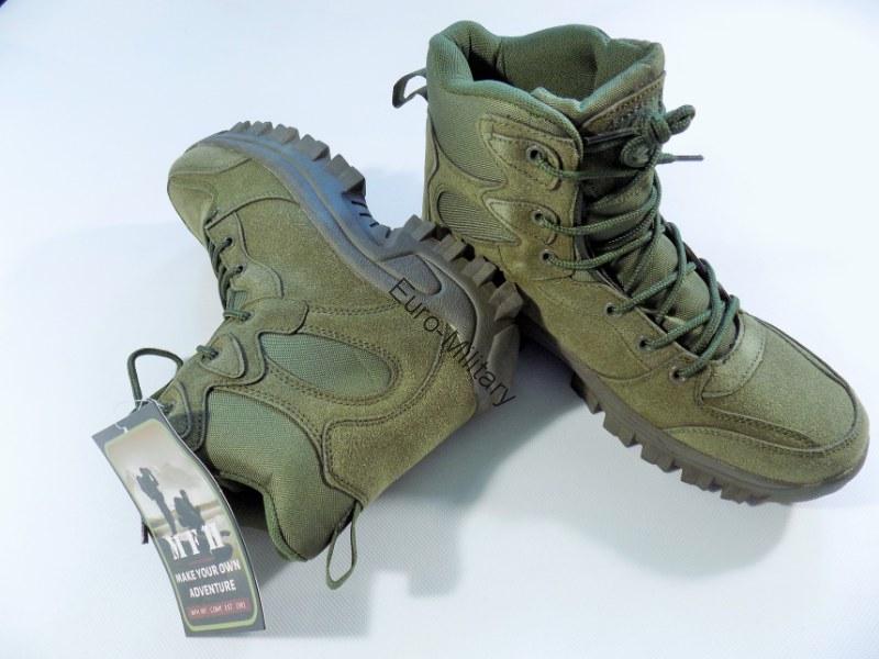 Military Boots  "Commando" Ankle High - OD Green