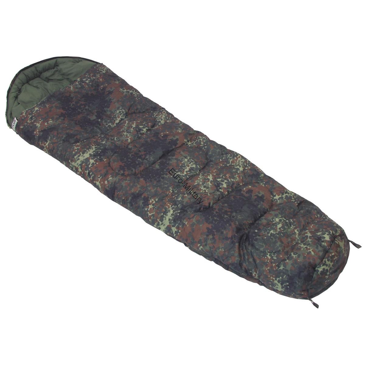 Military Sleeping Bag - Lining 450g qm - BW German Army Flectarn Camo