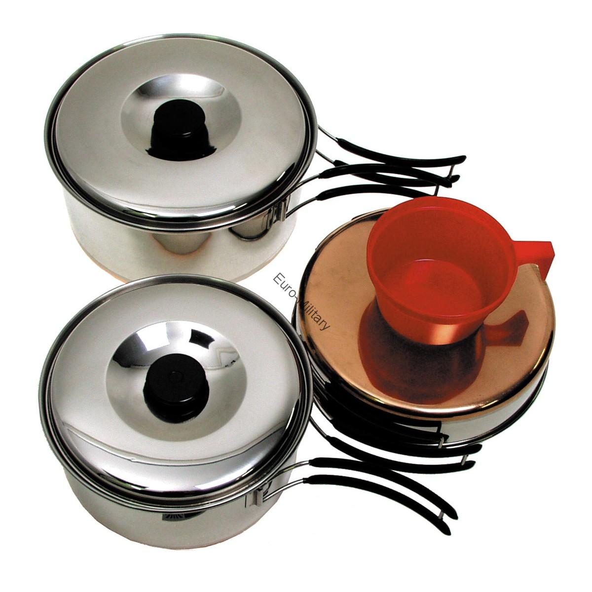 Camping Cook Fully Set - Stainless Steel