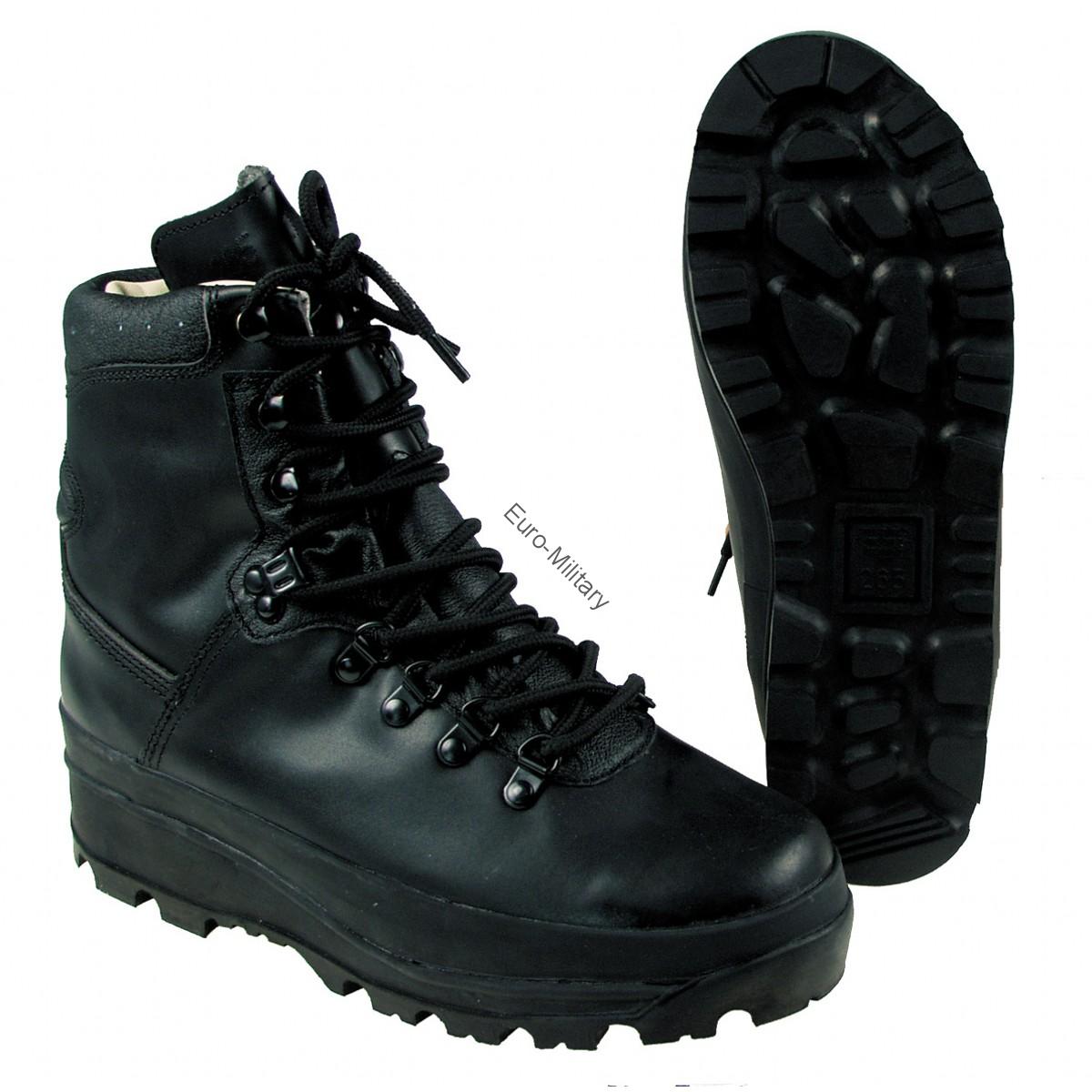 BW German Army Mountain Durable Waterproof Boots Breathtex Lining - Black