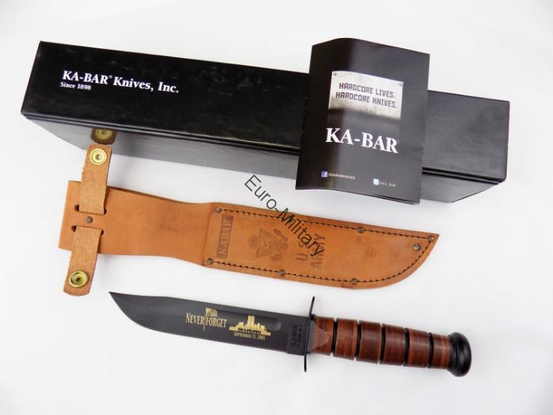 US Army KA-BAR Fighting/Utility Knife 9164 - Edition NEVER FORGET 9/11 USA