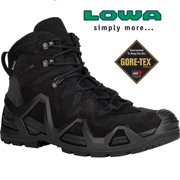 LOWA® Professional Tactical Military Outdoor Boots ZEPHYR GTX® MID TF - Black