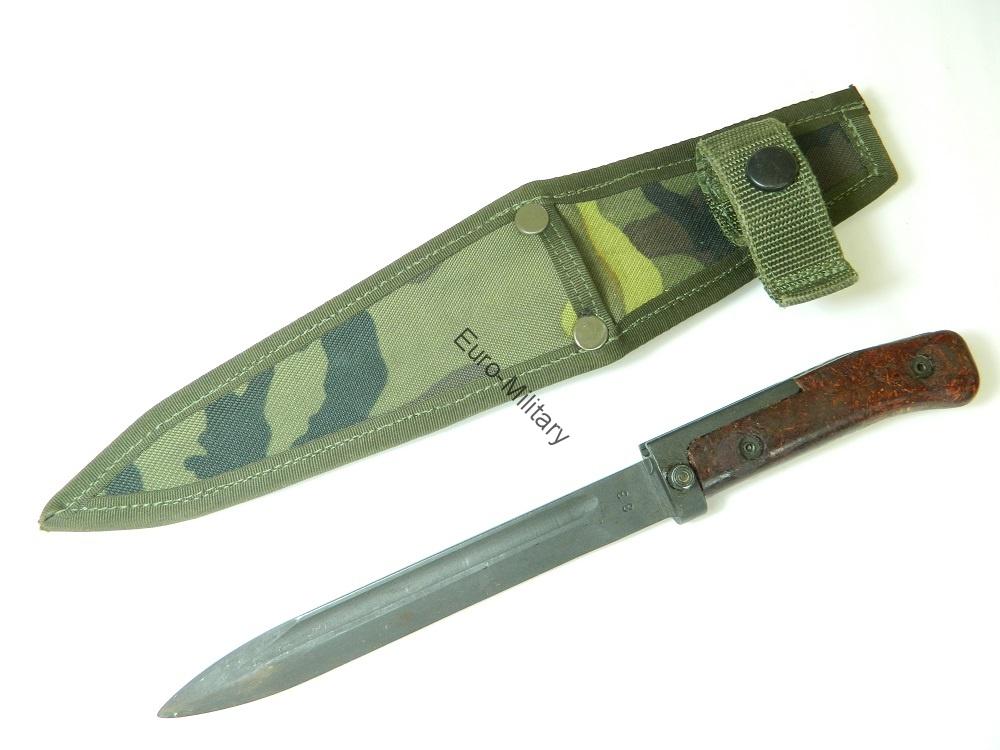 SA58 / VZ-58 Geniune Czech Army Bayonet w/ M95 Camo Sheath - TOP Condition 