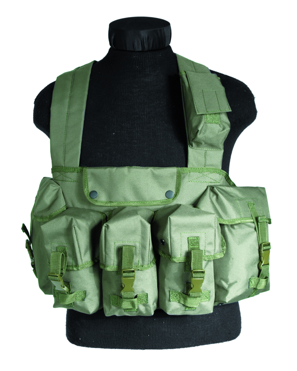Tactical Army Chest Rig Vest - Olive