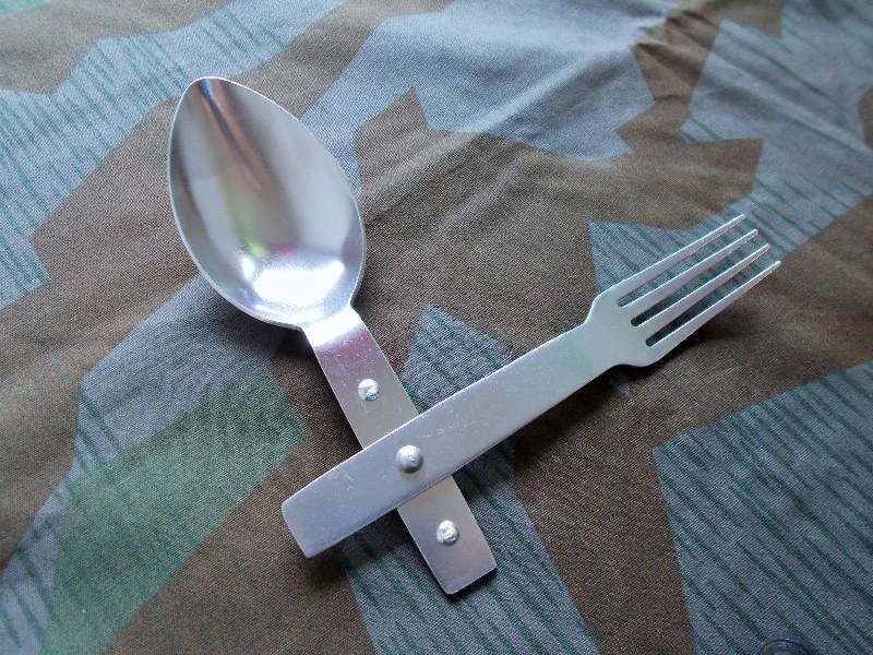 WW2 German Utensil - Fork Spoon Eating