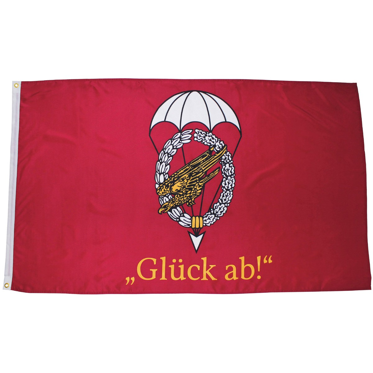 BW German Army "Fallschirmjäger" Paratrooper Battle Flag 90x150cm "Glück ab!"