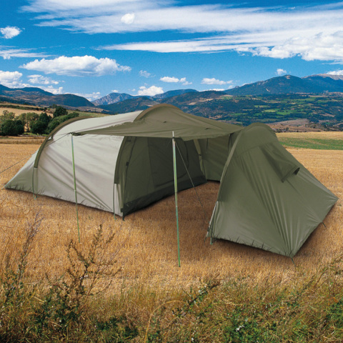 Army Outdoor Camping 3 Men Tent + Storage Space - OD Green