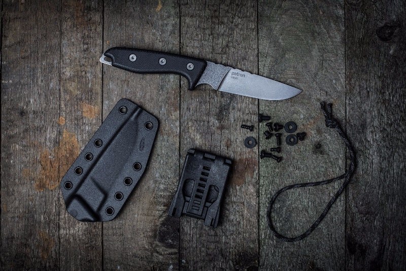 Military&Outdoor Professional Knife PATRON w/ Kydex Sheath