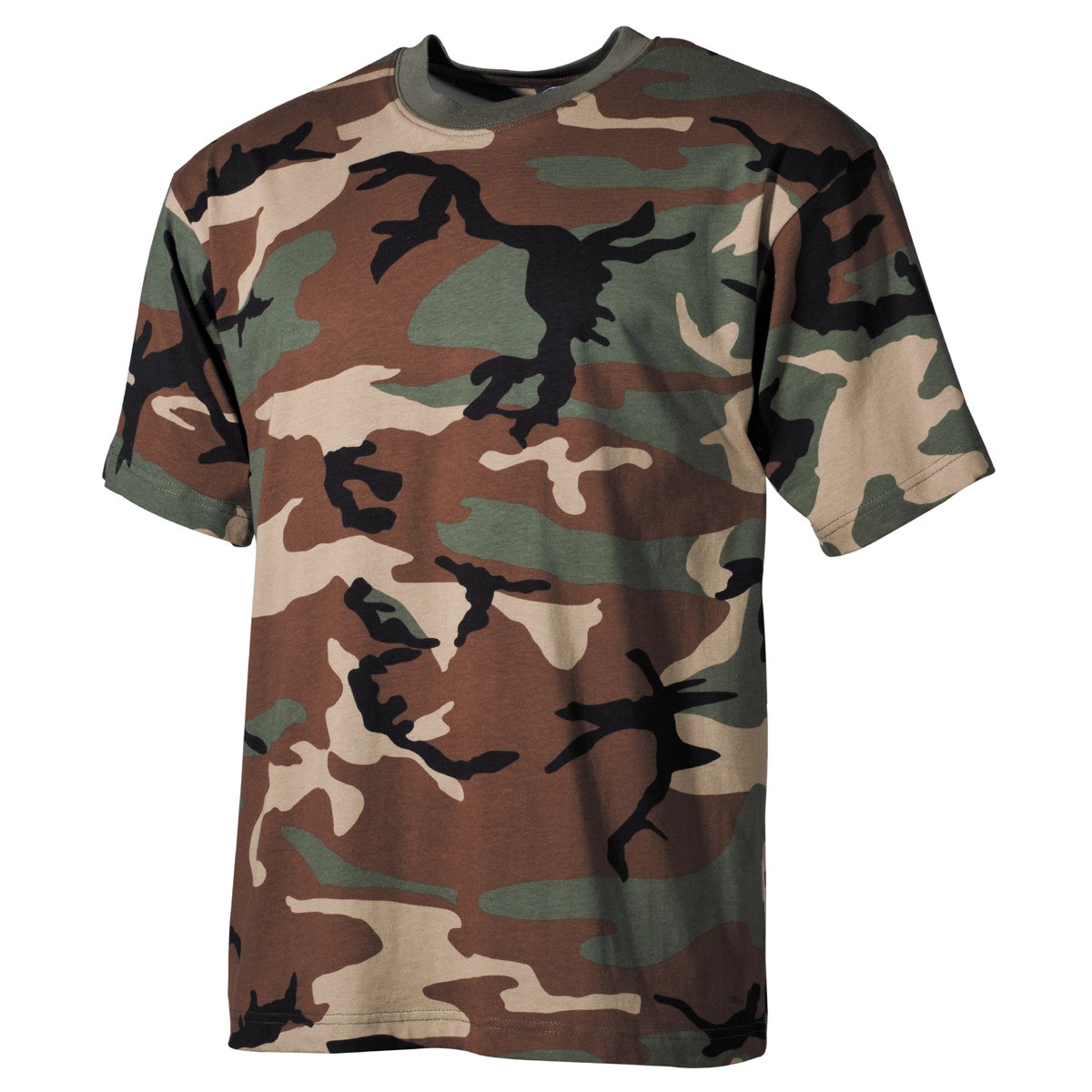 US Army Woodland Camo T-Shirt - Short Sleeve