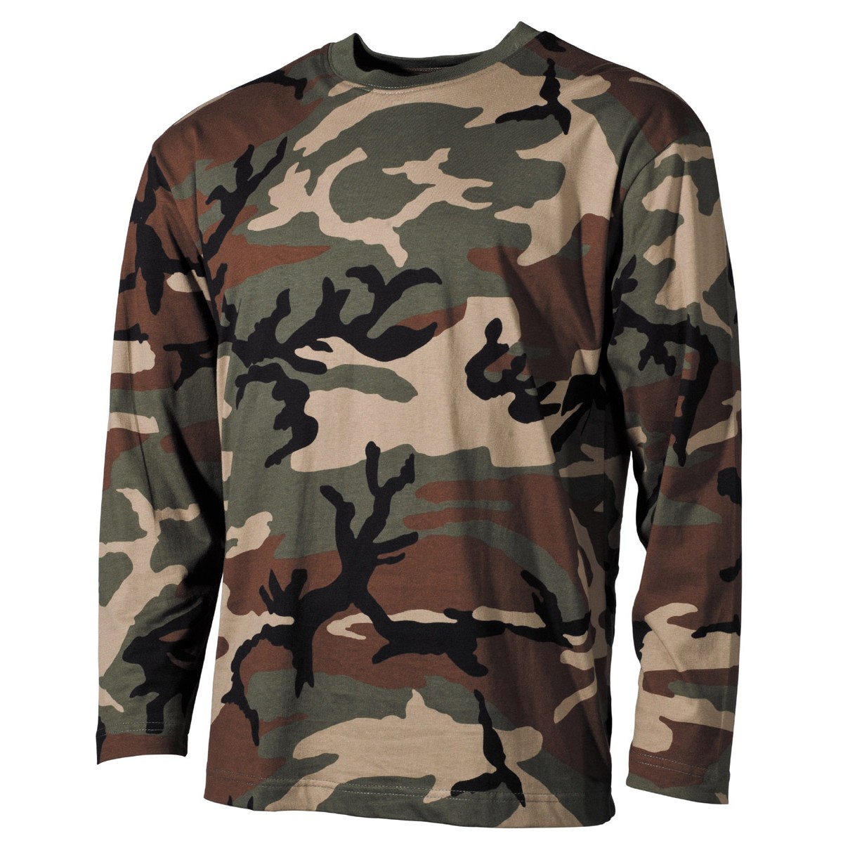 Woodland Camo T-Shirt - Long Sleeve