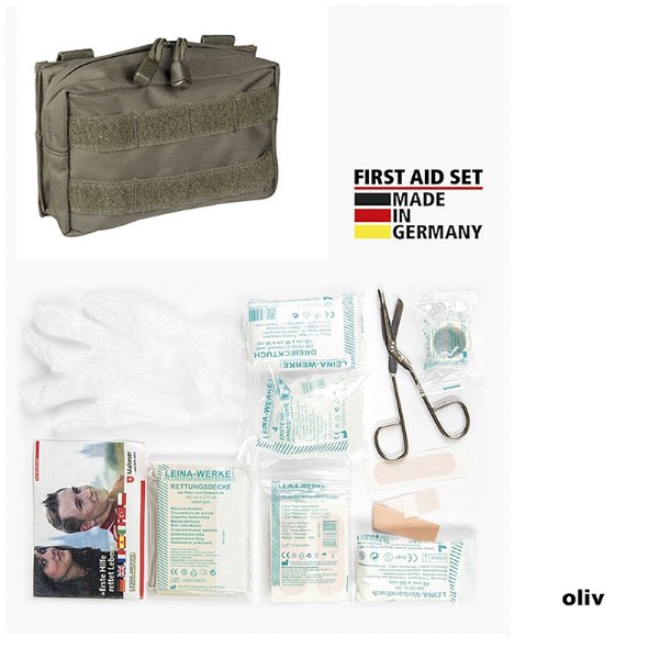 LEINA® Tactical Military First Aid Kit 25 pcs Professional Set - Green