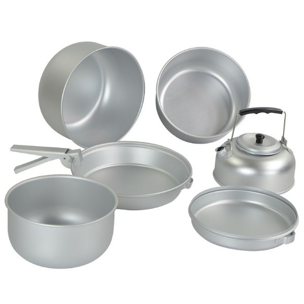 Outdoor Camping ALU 7pcs Cook Complete Set 