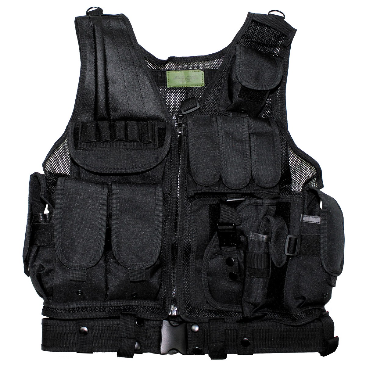 USMC  Tactical Combat Assault Military Battle Vest with Belt - Black