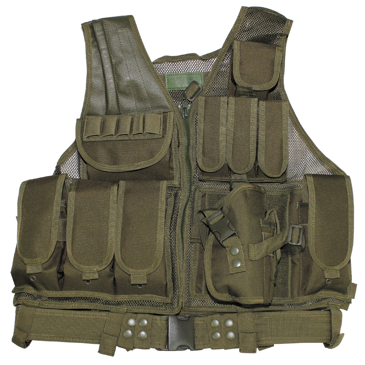 USMC Tactical Combat Assault Military Battle Vest with Belt - OD Green