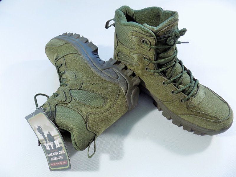 Military Boots  "Commando" Ankle High - OD Green