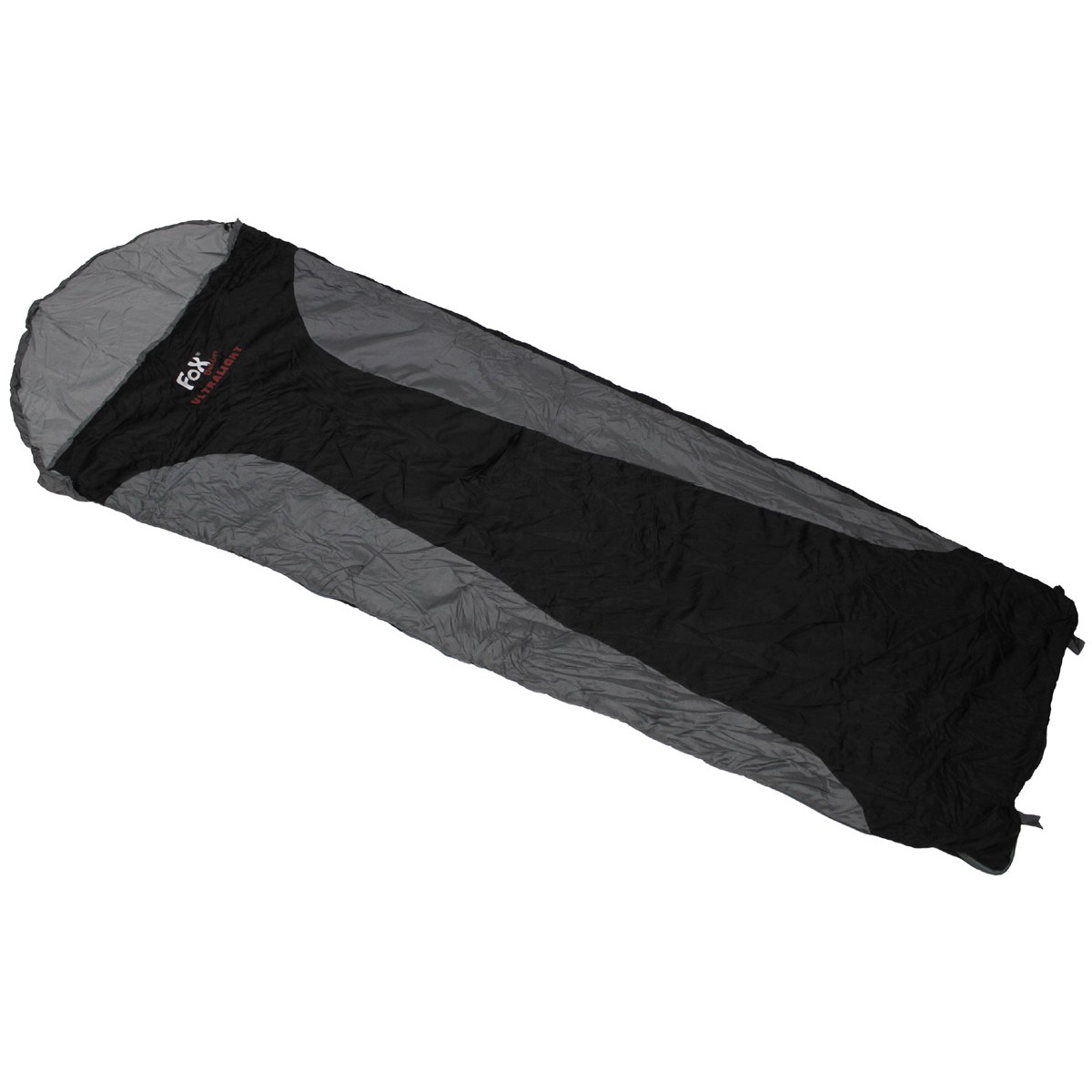 UltraLight Summer Sleeping Bag- Black/Grey