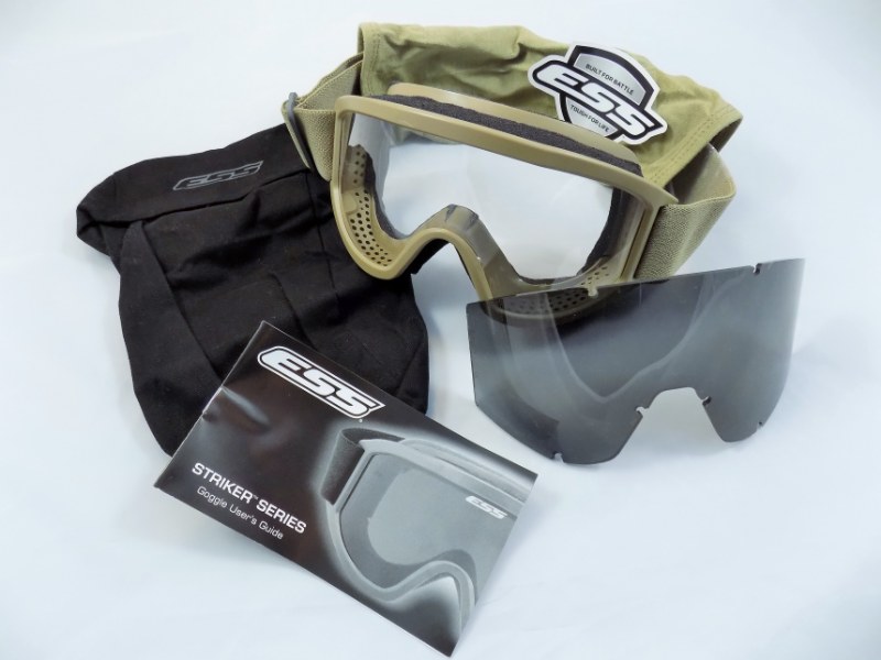 ESS® Land Ops Goggles Terrain Tan Military US Army Ballistic Glasses