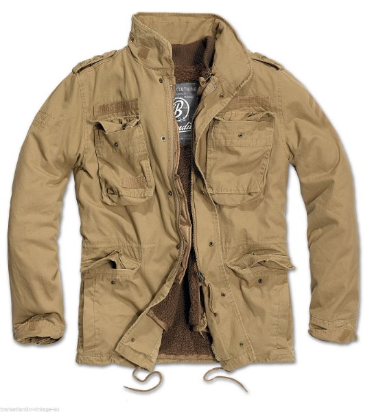 Brandit® US Army M-1965 M65 GIANT Military Warm Lining Field Mens Jacket - Camel