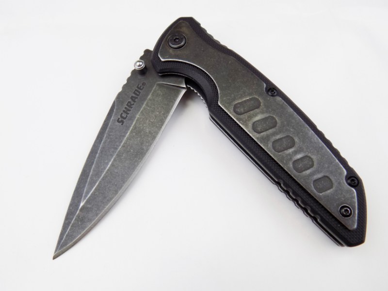 SCHRADE® SCH505 Liner Lock Drop Point Folding Tactical Military Pocket Knife