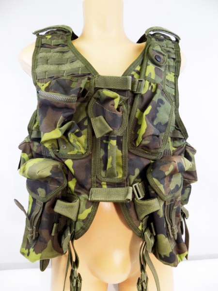 Original Czech Army Tactical Professional Vest MNS-2000 M95 CZ Camo Pattern