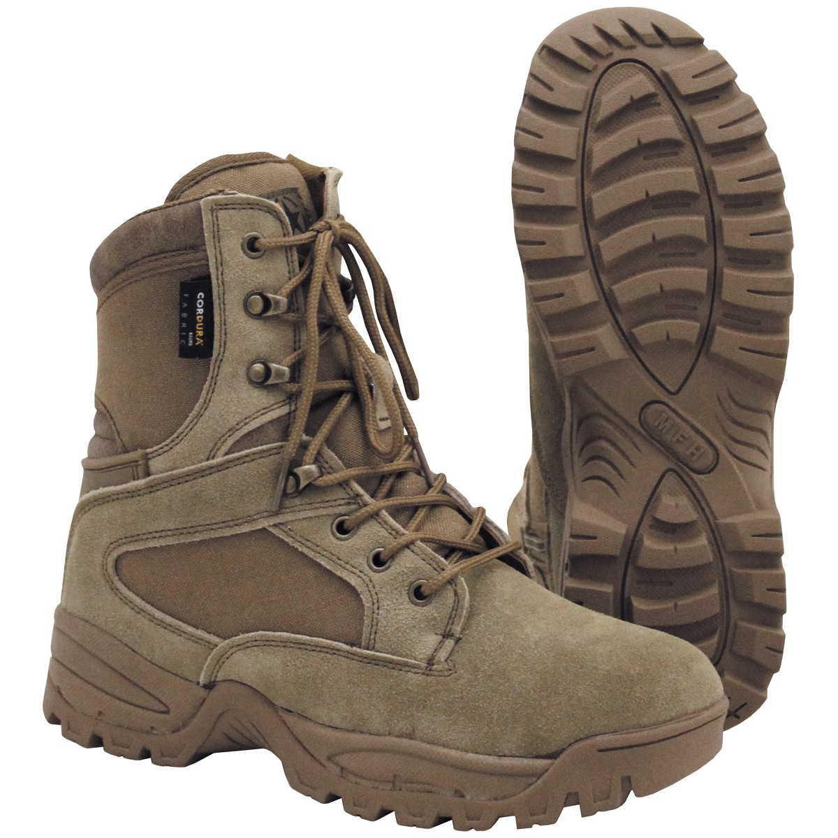 Professional Military Tactical Cordura Lined Boots "Mission" Coyote