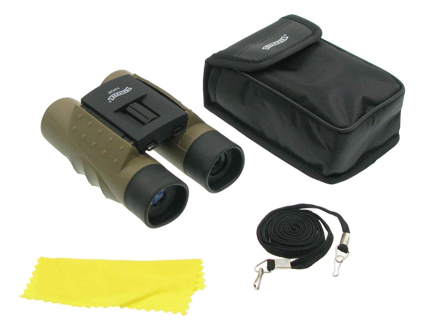 WALTHER® 10x25 Backpack Folding Military Outdoor Binocular - Dark Brown