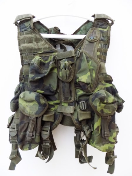 Original Czech Army Tactical Professional Vest MNS-2000 M95 CZ Camo Pattern USED