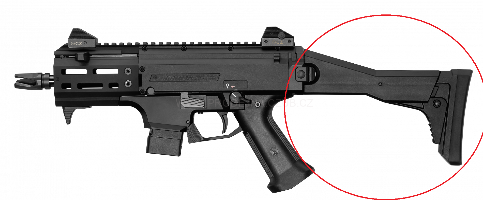 CZ Scorpion Evo 3 S2 MICRO Folding Stock - Original CZ